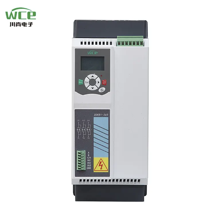 3 ফেজ 220V 380V 690V 18.5KW 25HP বাইপাস সফট স্টার্টারটিতে নির্মিত